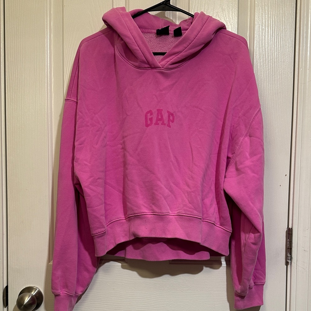 GAP Vibrant Pink Pullover Hoodie